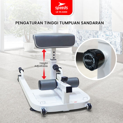 SPEEDS Squat Machine Gym Indoor Outdoor Alat Fitness Bench Olahraga Multifungsi Sit Up Push Up Bar 042-6400