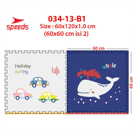 SPEEDS Evamat 30x30cm 20mm Matras Puzzle Karpet Puzzle Matras Eva Alas Lantai Bongkar Pasang 034-13