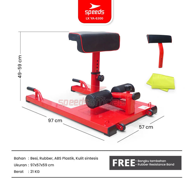 SPEEDS Squat Machine 3in1 Alat Fitness Bench Olahraga Multifungsi Sit Up Push Up Bar Praktis Gym Indoor Outdoor LX 042-6300