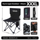 SPEEDS Kursi Lipat Outdoor Indoor Kemah L XL 2XL 3XL Camping Portabel Folding Chair LX 031-15A