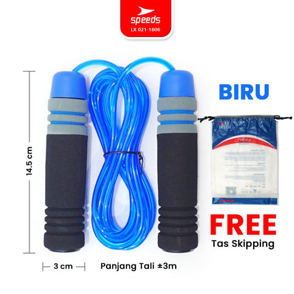 SPEEDS SKIPPING LOMPAT TALI JUMP ROPE BERKUALITAS TERMURAH TERLARIS BARANG 021-1606