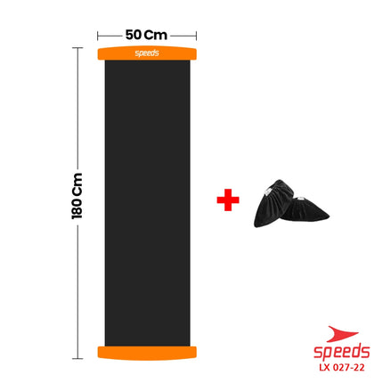SPEEDS Sliding Mat Alat Fitness Gesek Kaki Portabel Alat Olahraga Gym Sport Gesek Glider Mat 027-22