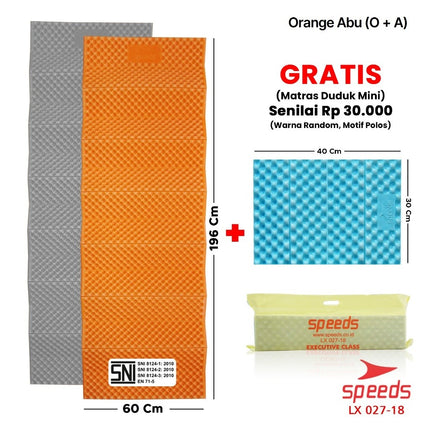 SPEEDS Matras Lipat Duduk XPE Polos Olahraga Yoga Playmat Playmate Tebal Karpet Outdoor Matras Camping Berstandar SNI 027-18
