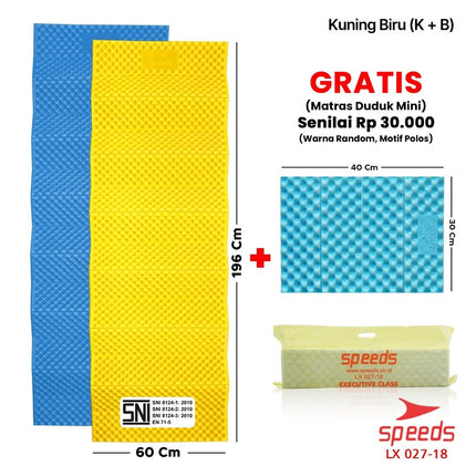 SPEEDS Matras Lipat Duduk XPE Polos Olahraga Yoga Playmat Playmate Tebal Karpet Outdoor Matras Camping Berstandar SNI 027-18