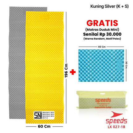 SPEEDS Matras Lipat Duduk XPE Polos Olahraga Yoga Playmat Playmate Tebal Karpet Outdoor Matras Camping Berstandar SNI 027-18