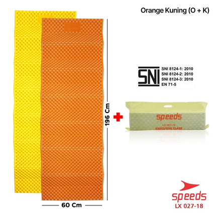 SPEEDS Matras Lipat Duduk XPE Polos Olahraga Yoga Playmat Playmate Tebal Karpet Outdoor Matras Camping Berstandar SNI 027-18