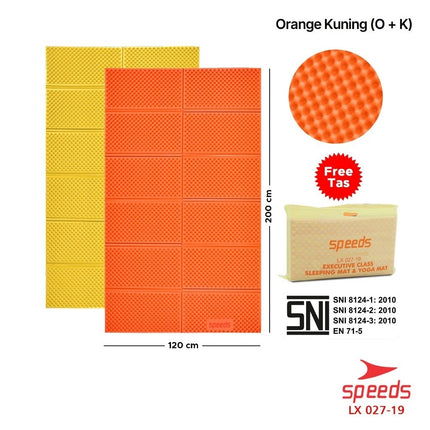 SPEEDS Matras Lipat Gunung Kemah Duduk XPE Karpet Outdoor Matras Camping Polos Olahraga Yoga Baby Tebal Playmat Playmate Berstandar SNI 027-19