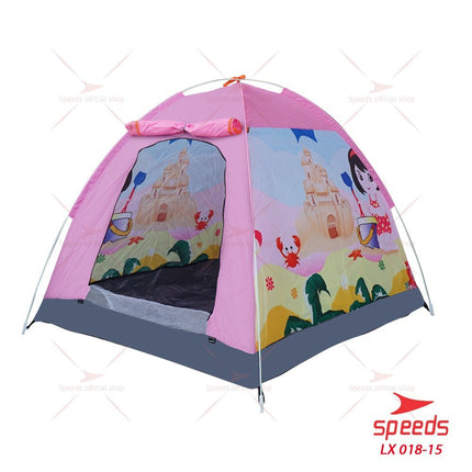 SPEEDS Tenda Anak Karakter Kartun Camping Outdoor Otomatis Anti Air LX 018-15