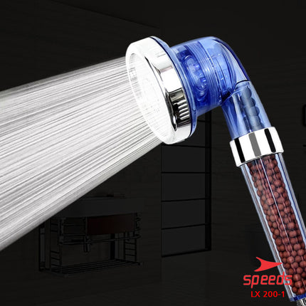 SPEEDS KEPALA Super shower ion spa health crystal BIRU - Head super filter shower 3 in 1 200-1