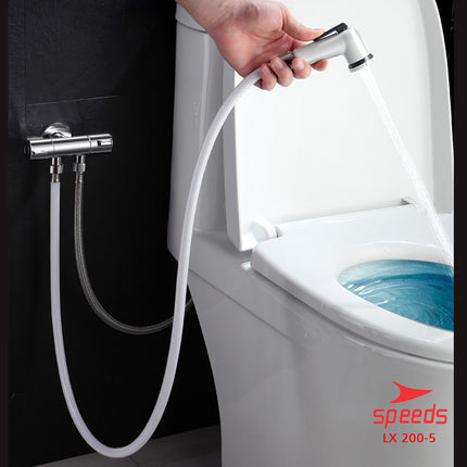 SPEEDS Kepala Shower Head Shower Set Mandi White Shower Putih Plus Selang Flexible 200-5