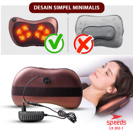 SPEEDS Bantal Pijat portable Home and  Car Masage Pillow 202-1