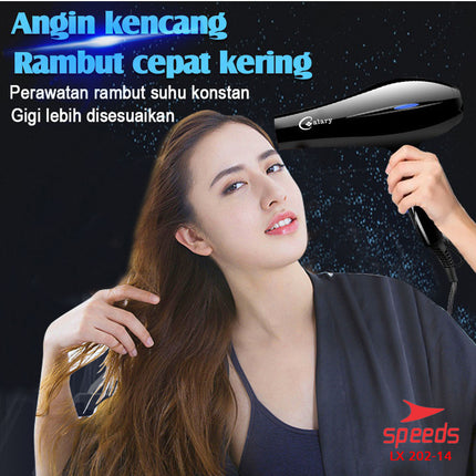 SPEEDS Hair Dryer Alat Pengering Rambut Mini Multifungsi Salon Haircare Pengatur Panas 202-14