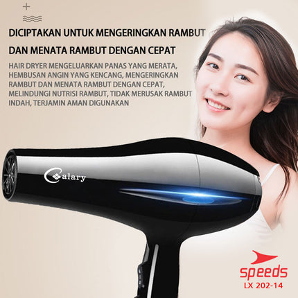 SPEEDS Hair Dryer Alat Pengering Rambut Mini Multifungsi Salon Haircare Pengatur Panas 202-14