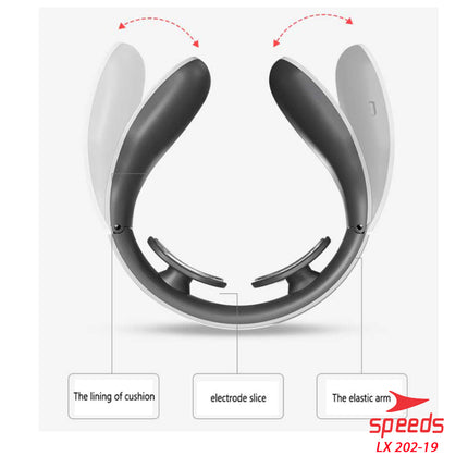 SPEEDS Alat Pijat Leher Neck Massager Alat Terapi Leher dan Tubuh Elektrik Infrared Magnetic 202-19