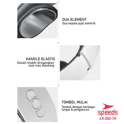 SPEEDS Alat Pijat Leher Neck Massager Alat Terapi Leher dan Tubuh Elektrik Infrared Magnetic 202-19