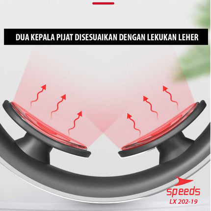 SPEEDS Alat Pijat Leher Neck Massager Alat Terapi Leher dan Tubuh Elektrik Infrared Magnetic 202-19