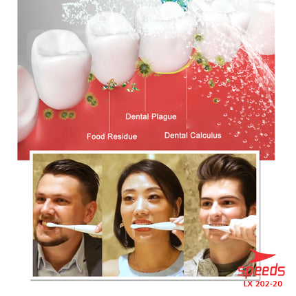 SPEEDS Sikat Gigi Elektrik Sikat Gigi Mini Electric Toothbrush Sikat Gigi Baterai Otomatis 202-20