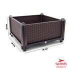 SPEEDS Pot Tanaman Pot Bunga Planter Box Plastik Benih Bibit Tanaman Rak Tanaman 202-21