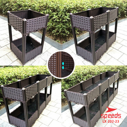 SPEEDS Kaki Penyangga Plastik Planter Box Dudukan Tanaman Hiasan Pot Tanaman 202-23