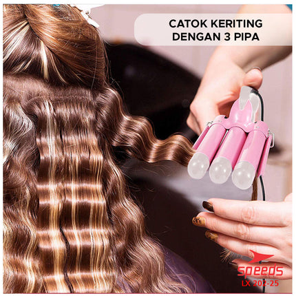 SPEEDS Catokan Rambut Original Hair Curly Keriting Catokan 20mm Otomatis Portable 202-25