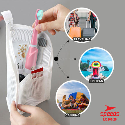 SPEEDS Sikat Gigi Elektrik Untuk Dewasa Sikat Gigi Mini Cleaner Portable Otomatis 3 Getaran 202-26