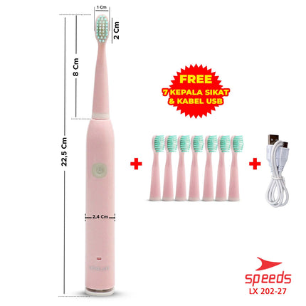 SPEEDS Sikat Gigi Elektrik Tooth Brush Electric Mini Portable Traveling 202-27