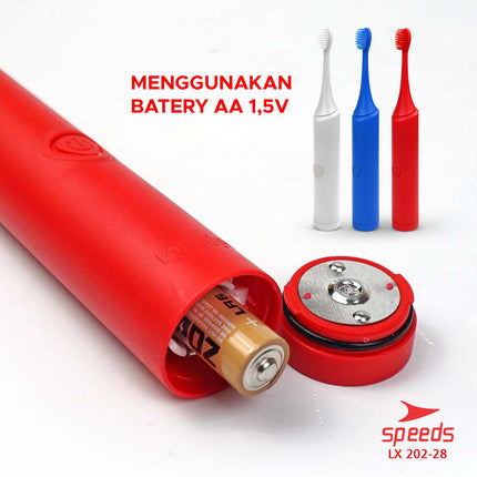 SPEEDS Sikat Gigi Elektrik Tooth Brush Electric Mini Portable Traveling Sikat Gigi Vibration 202-28