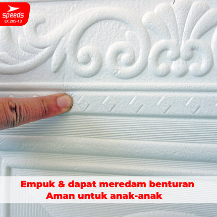 SPEEDS SNI Wallpaper Dinding 3d  Foam PE Sticker Dinding Wallpaper Dinding Model Jendela Berstandar 205-13
