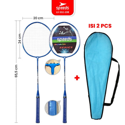 SPEEDS Raket Badminton Raket Racket Bulu Tangkis Outdoor Original Pertandingan 032-507