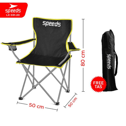 SPEEDS Kursi Lipat Pancing Camping Fishing Folding Chair Camping Piknik Keluarga Outdoor 031-20