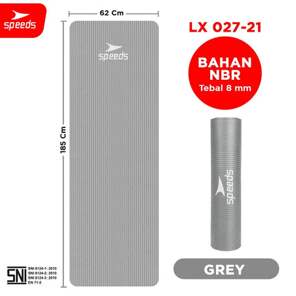 SPEEDS Matras Yoga Mat Olahraga Senam Lantai Meditasi Gym Fitness Karpet Lantai Berstandar SNI 027-21