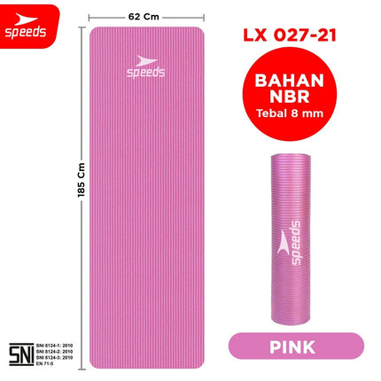 SPEEDS Matras Yoga Mat Olahraga Senam Lantai Meditasi Gym Fitness Karpet Lantai Berstandar SNI 027-21