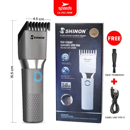 SPEEDS Alat Cukur Rambut Bayi Anak Elektrik USB Cordless Hair Clipper Rechargeable Professional Electric 202-2608