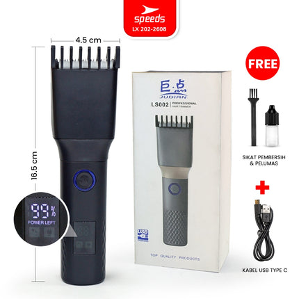 SPEEDS Alat Cukur Rambut Bayi Anak Elektrik USB Cordless Hair Clipper Rechargeable Professional Electric 202-2608