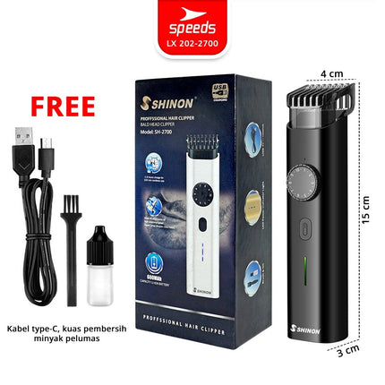 SPEEDS Alat Cukur Rambut Bayi Anak Hair Clipper USB Rechargeable Pencukur Rambut Cordless Professional Elektrik 202-2700