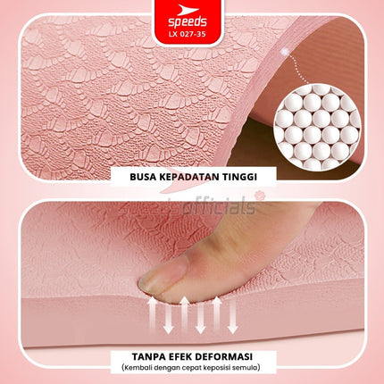 SPEEDS Matras Lompat Tali TPE Skipping Mat 6-10-15mm Lingkaran Olahraga Fitness Jumping Mat Empuk Anti Slip 027-35