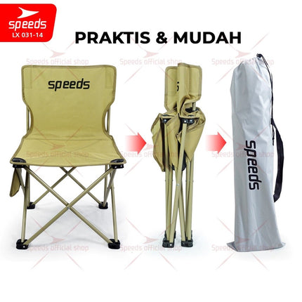 SPEEDS Kursi Lipat Camping Kursi Lipat Outdoor Kursi Gunung Kursi Sauna Bangku Portable 031-13