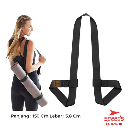 SPEEDS Yoga Mat Tas Sarung Strap Belt Stretch Resistance Band Gym Tali Karet Fitness Power Band Fleksibel Elastis 024-30