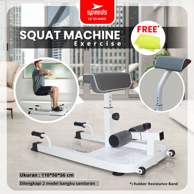 SPEEDS Squat Machine Gym Indoor Outdoor Alat Fitness Bench Olahraga Multifungsi Sit Up Push Up Bar 042-6400