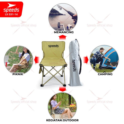 SPEEDS Kursi Lipat Camping Kursi Lipat Outdoor Kursi Gunung Kursi Sauna Bangku Portable 031-13