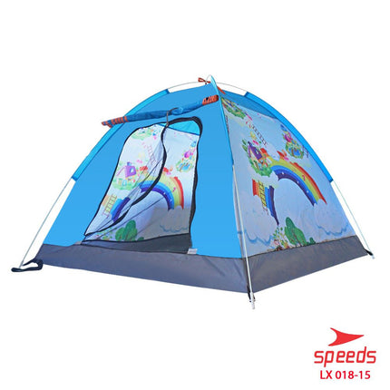 SPEEDS Tenda Anak Karakter Kartun Camping Outdoor Otomatis Anti Air LX 018-15