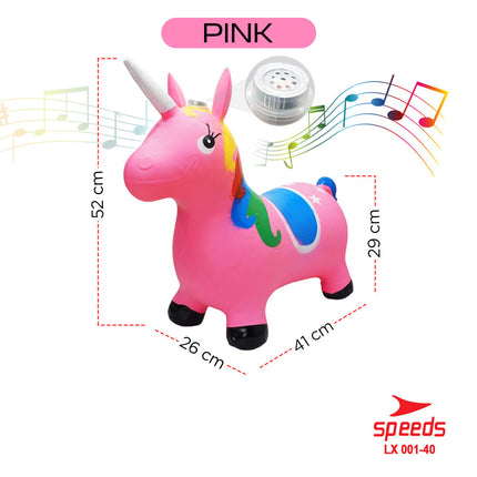 SPEEDS Mainan Tunggangan Kuda Kudaan Karet Rocking Horse Animal Jumping House 001-40