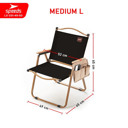 SPEEDS Kursi Lipat Camping Foldable Chair Mancing Aksesoris Tenda Piknik Rekreasi Outdoor 031-49