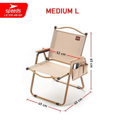 SPEEDS Kursi Lipat Camping Foldable Chair Mancing Aksesoris Tenda Piknik Rekreasi Outdoor 031-49