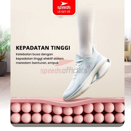 SPEEDS Matras Lompat Tali TPE Skipping Mat 6-10-15mm Lingkaran Olahraga Fitness Jumping Mat Empuk Anti Slip 027-35