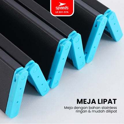 SPEEDS Meja Lipat Almunium Camping Portable Folding Outdoor Indoor Picnic Camping Table LX 031-56A