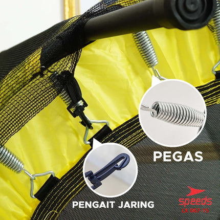 SPEEDS Trampolin Anak 48inch Mainan Lompat Anak Trampoline Jump Mainan Anak 067-15
