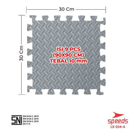 SPEEDS Matras EVA mat 30x30cm 10mm Matras Puzzle Anak Evamat Empuk Soft 034-4