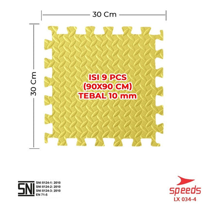 SPEEDS Matras EVA mat 30x30cm 10mm Matras Puzzle Anak Evamat Empuk Soft 034-4