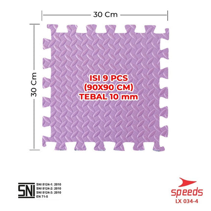 SPEEDS Matras EVA mat 30x30cm 10mm Matras Puzzle Anak Evamat Empuk Soft 034-4